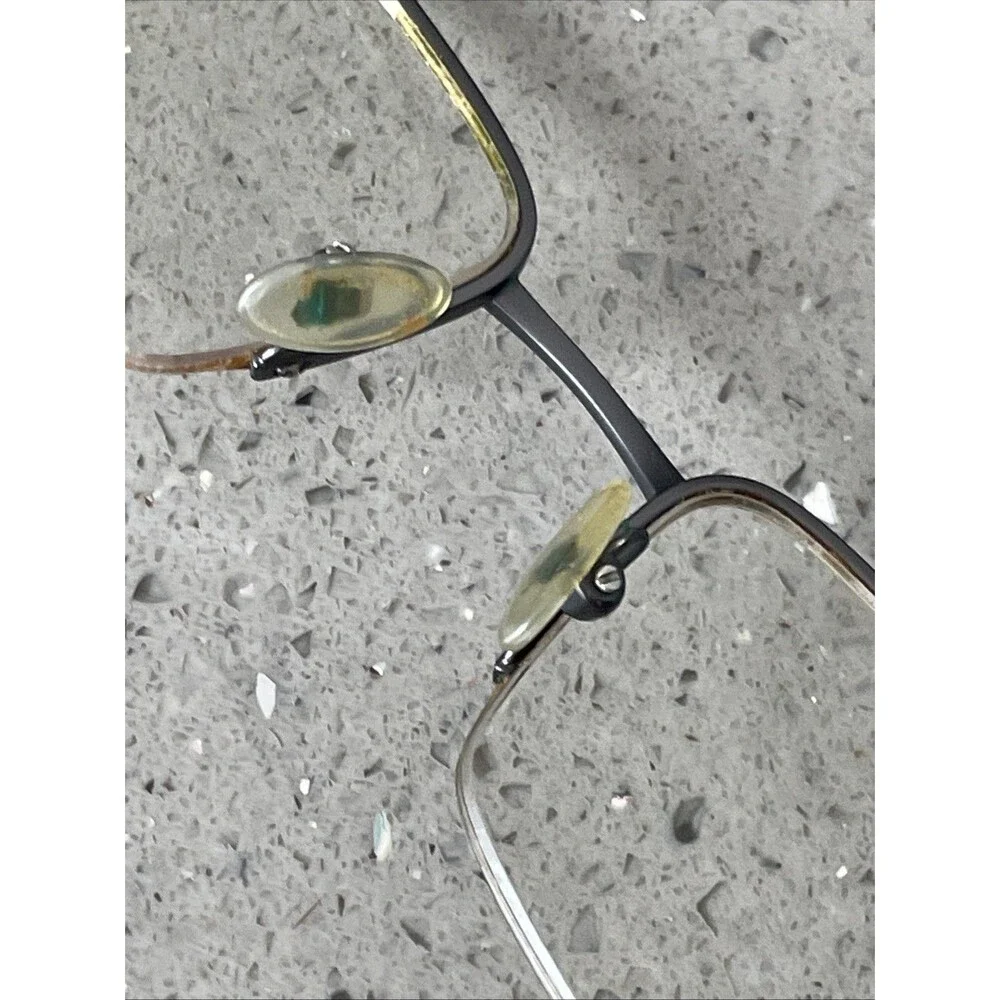 Eyes Of Faith Eyeglasses Frames ONLY 1009 53-18-140 Navy Half rim rectangle